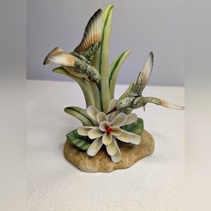 Vintage & Signed Leo Z. Left on Double Hummingbird China 1984 S-1